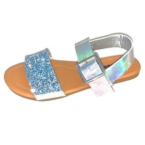 Ositos Glitter iridescent Sandals for Girls
